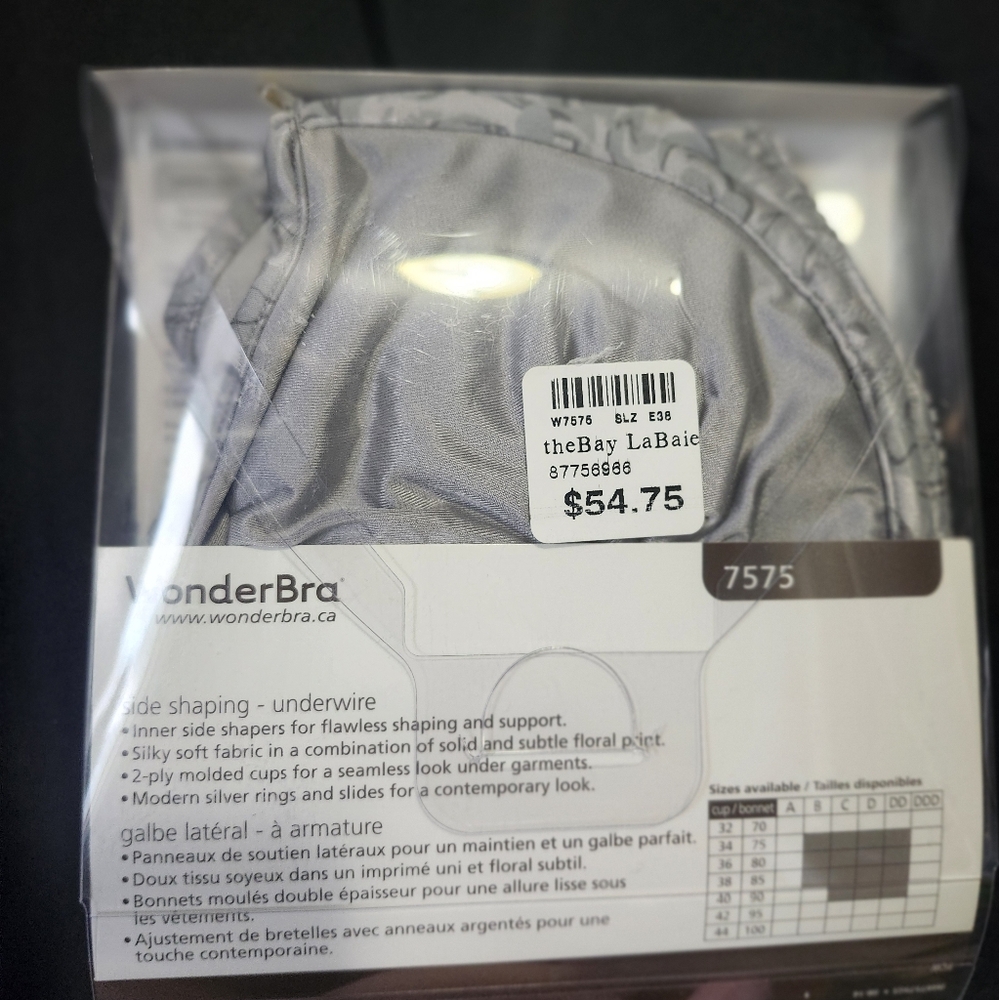 NEW Underwire Gray WonderBra - Picture 2 of 3